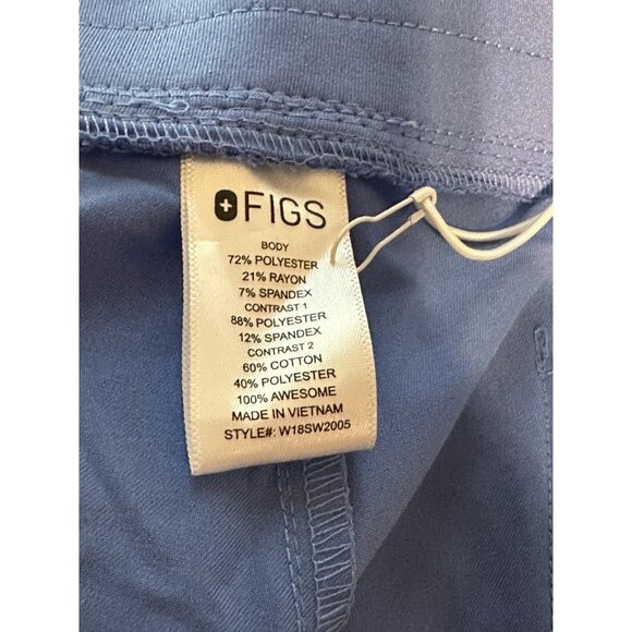 FIGS Woman’s XXL Zamora Jogger Scrub Pants  Blue Women's High Waisted Drawstring - Picture 7 of 10